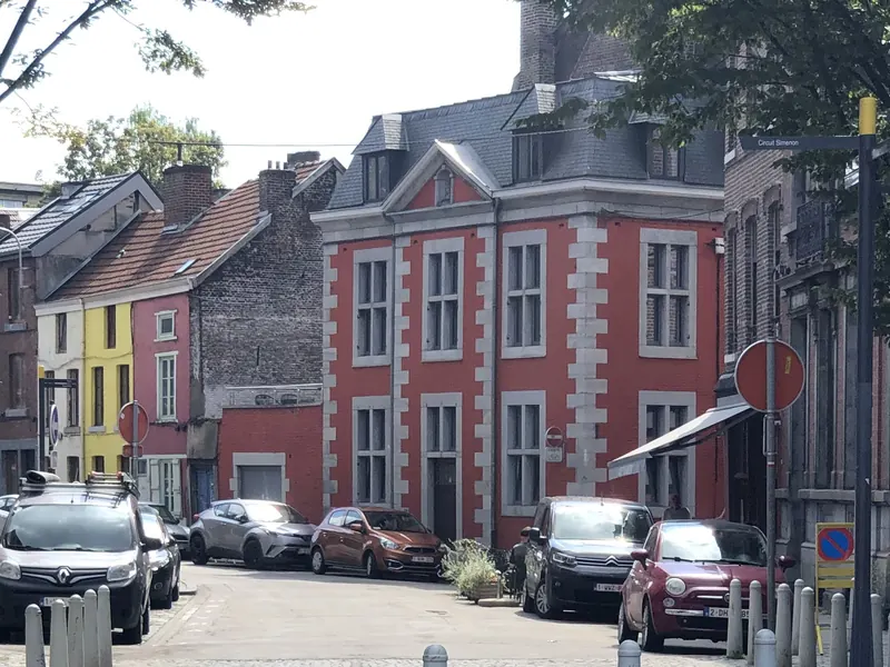 Maisons de rangée dans le quartier d'Outremeuse, à Liège